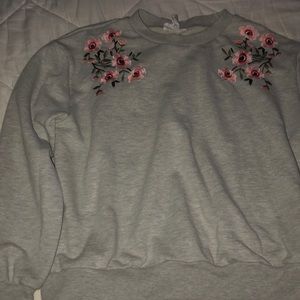 flower sweatshirt
